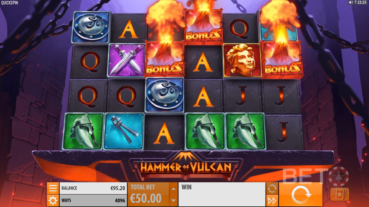 Đánh giá Hammer of Vulcan của BETO Slots