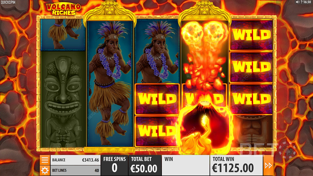 Đánh giá về sự giàu có của núi lửa bởi BETO Slots