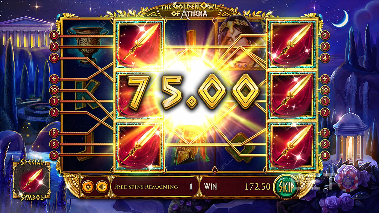 Đánh giá Golden Owl Of Athena của BETO Slots
