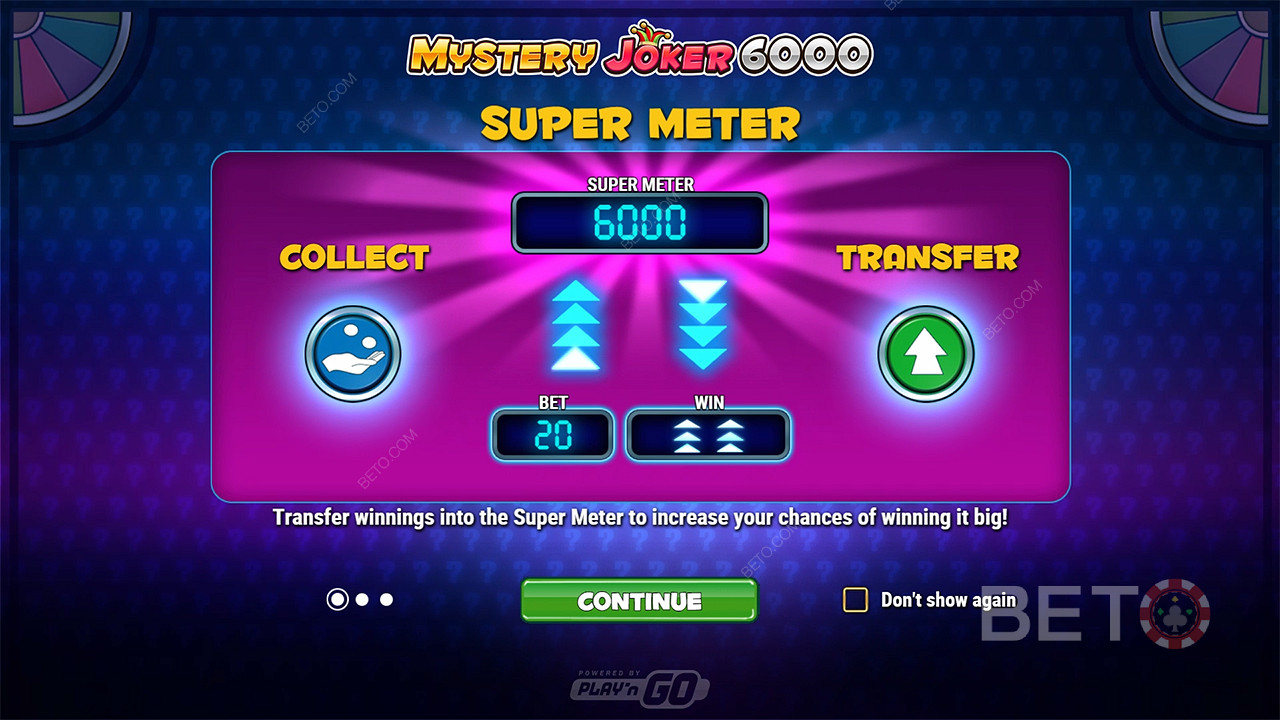 Giải thích các tính năng thưởng trong Mystery Joker 6000 của Play