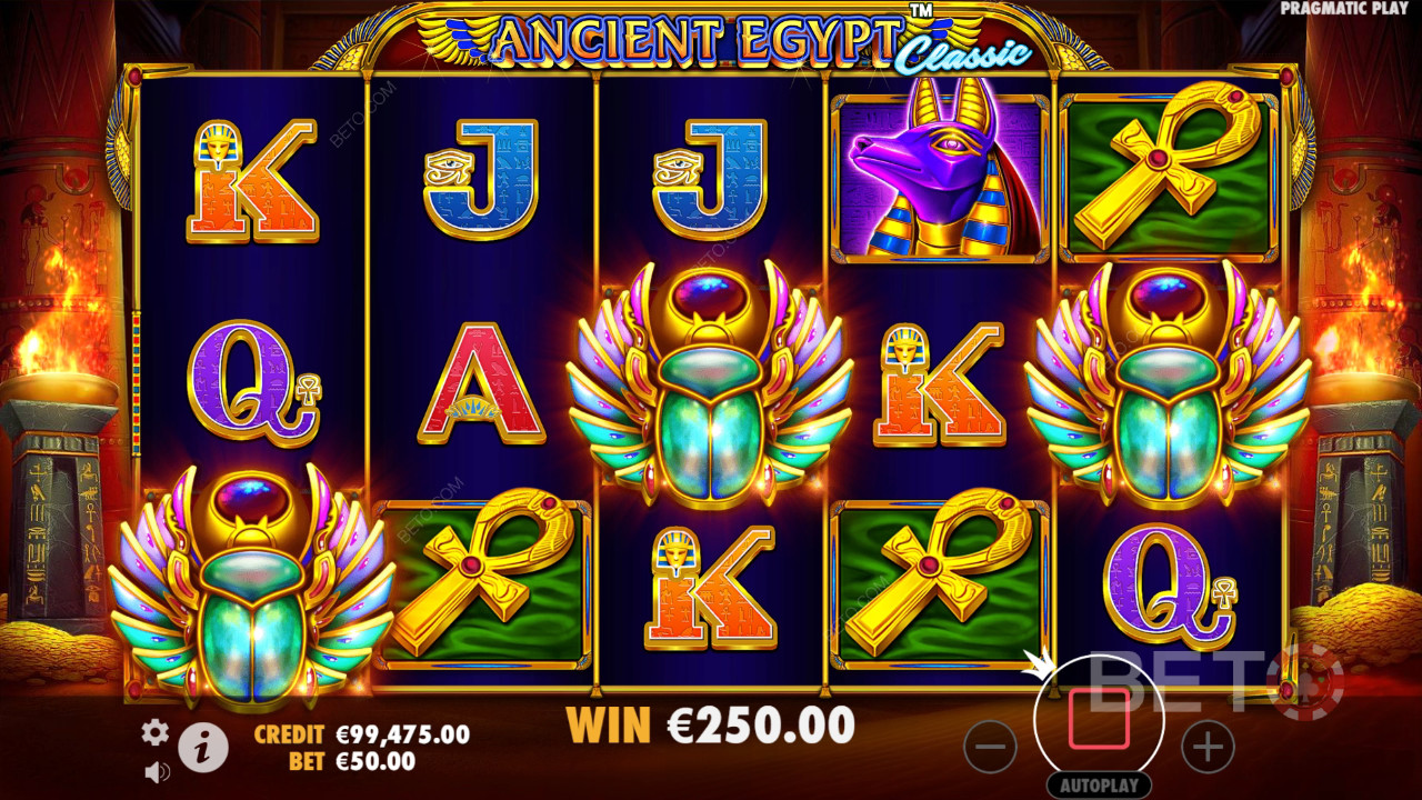 Đánh giá cổ điển về Ai Cập cổ đại của BETO Slots