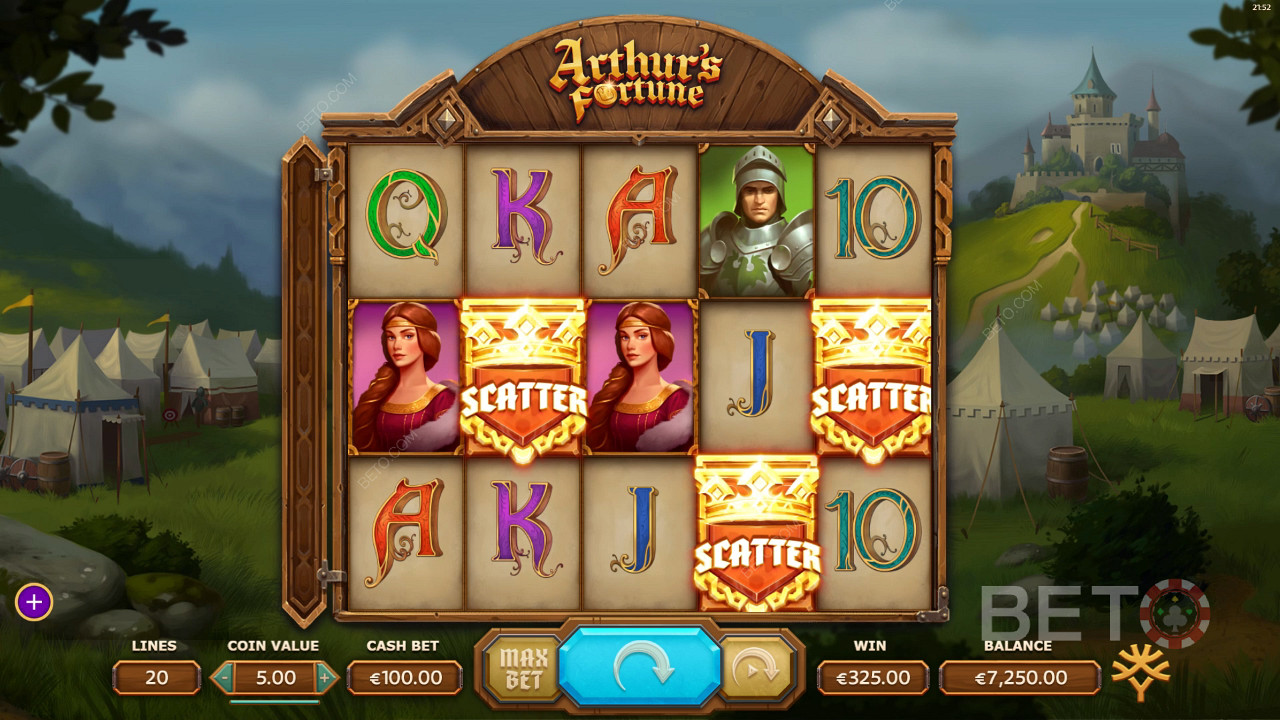 Đánh giá Arthurs Fortune của BETO Slots