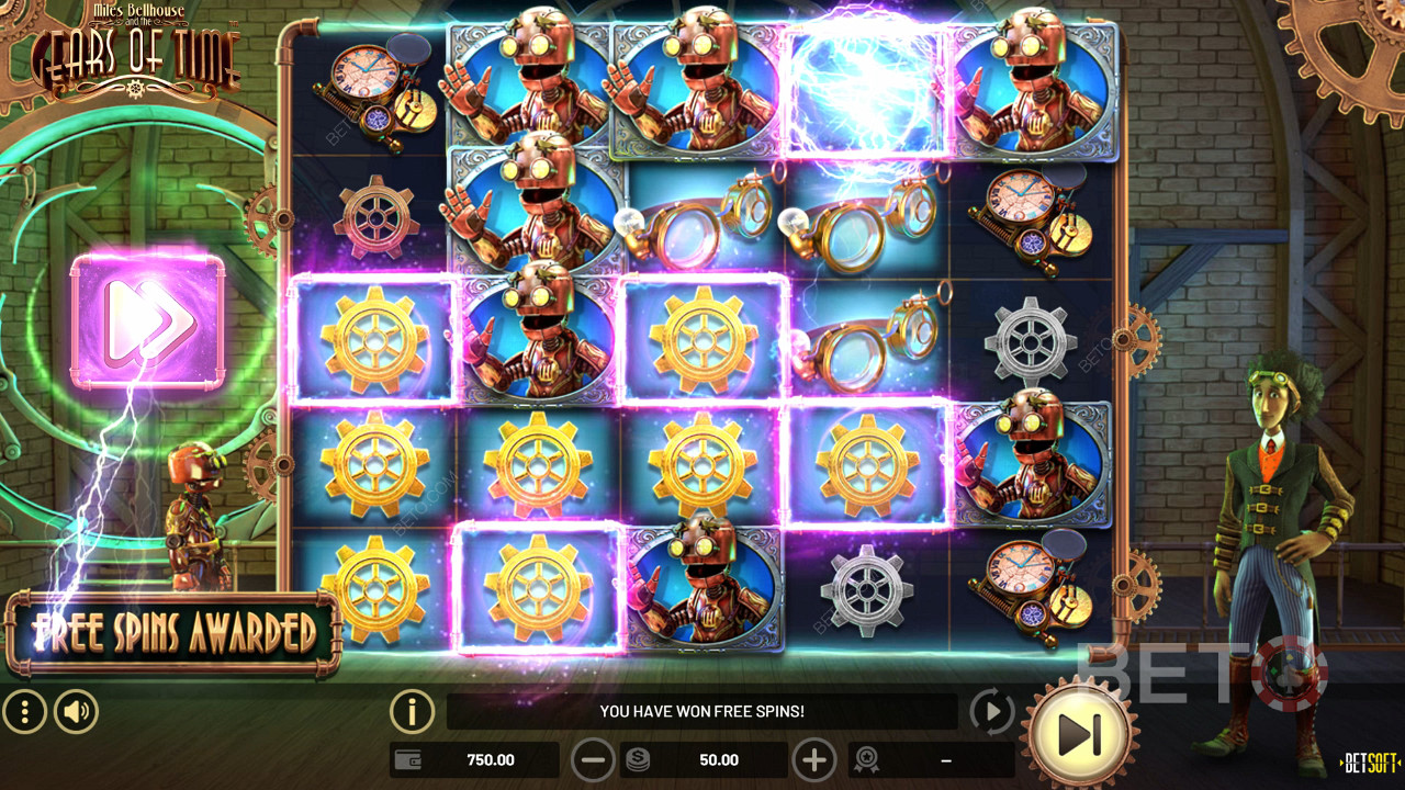 Đánh giá Miles Bellhouse And The Gears Of Time của BETO Slots