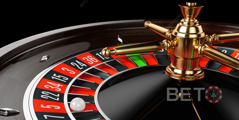 Hai loại cược màu được thấy trong trò Roulette trực tuyến, đó là đỏ hoặc đen.