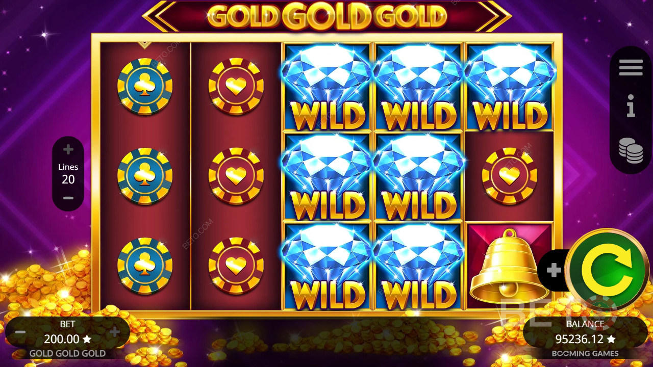 Cách chơi Gold Gold Gold của Booming Games