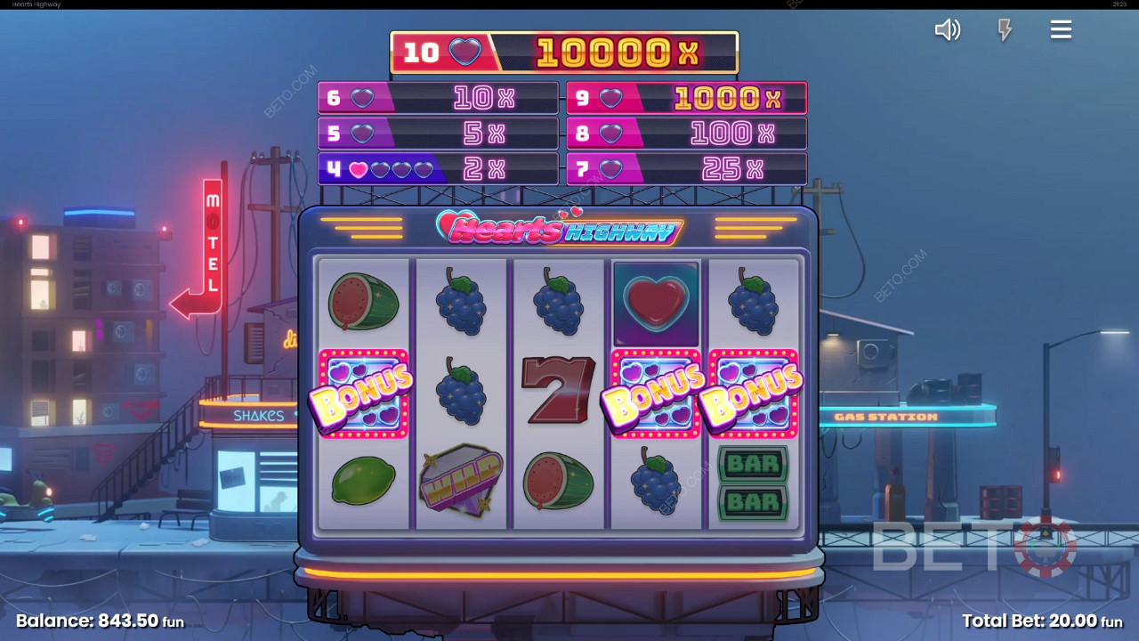 Đánh giá Hearts Highway của BETO Slots