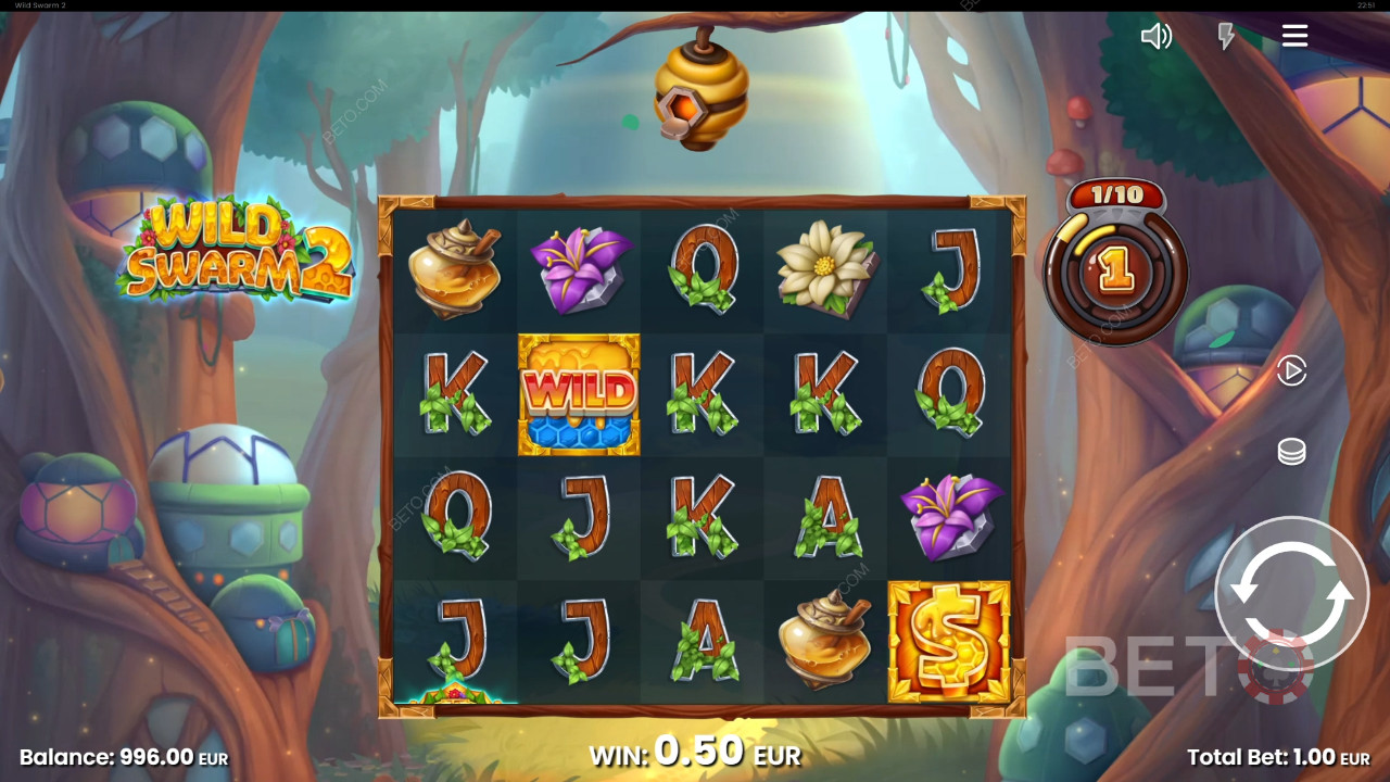 Thắng 10.000 lần tiền cược của bạn trong Slot Wild Swarm 2