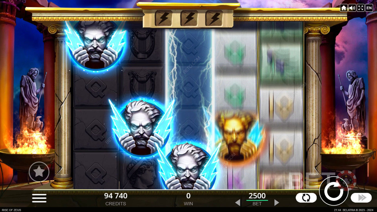 Đánh giá Rise of Zeus của BETO Slots