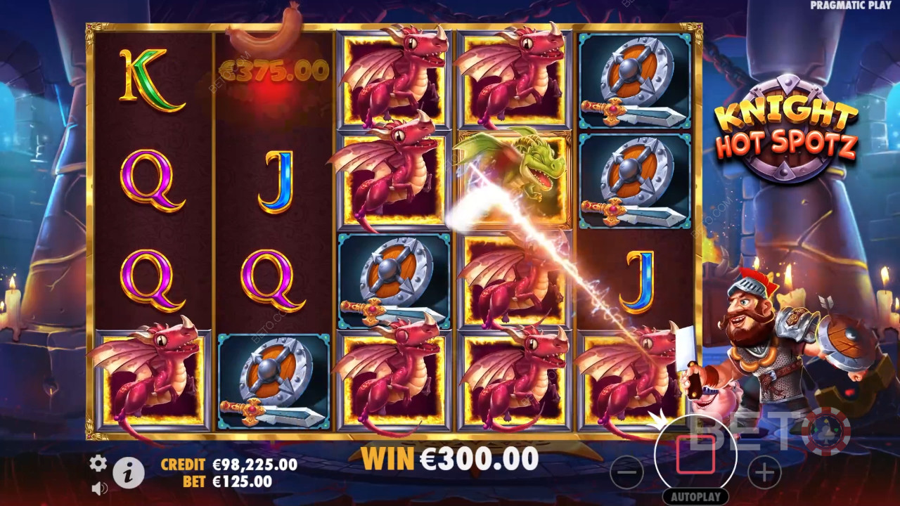 Cách chơi Knight Hot Spotz của Pragmatic Play