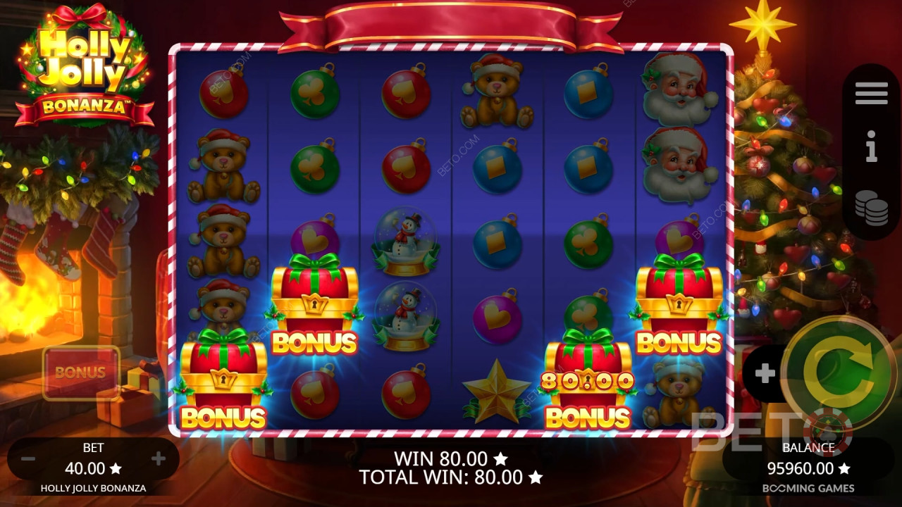 Đánh giá Holly Jolly Bonanza của BETO Slots