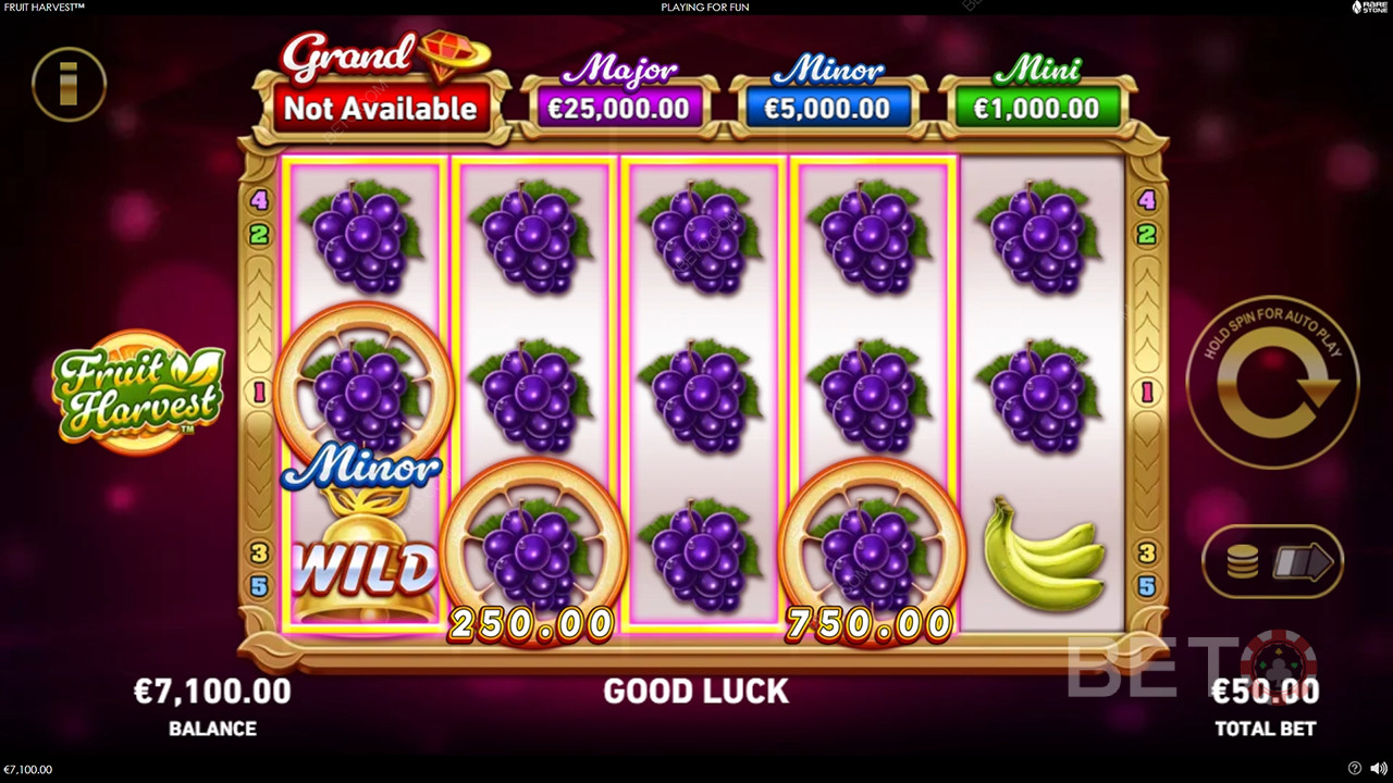 Đánh giá thu hoạch trái cây của BETO Slots