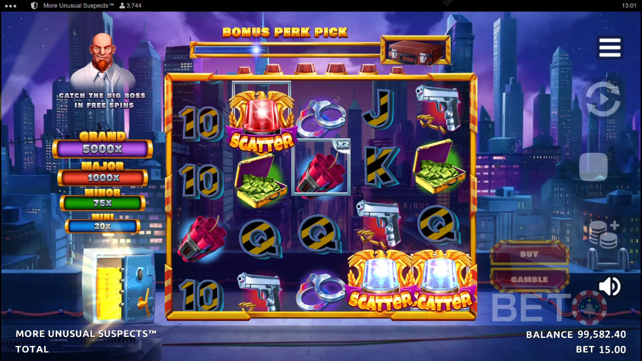 Đánh giá More Unusual Suspects của BETO Slots