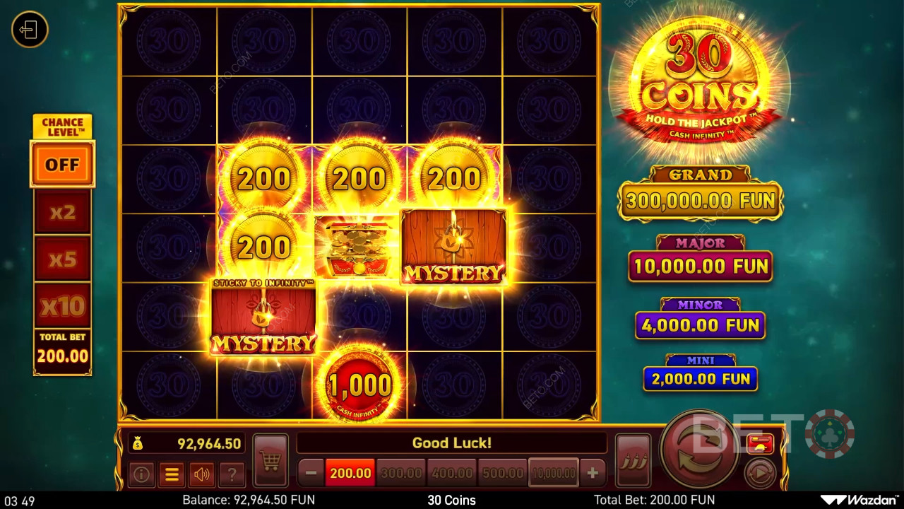 Đánh giá 30 Coins của BETO Slots