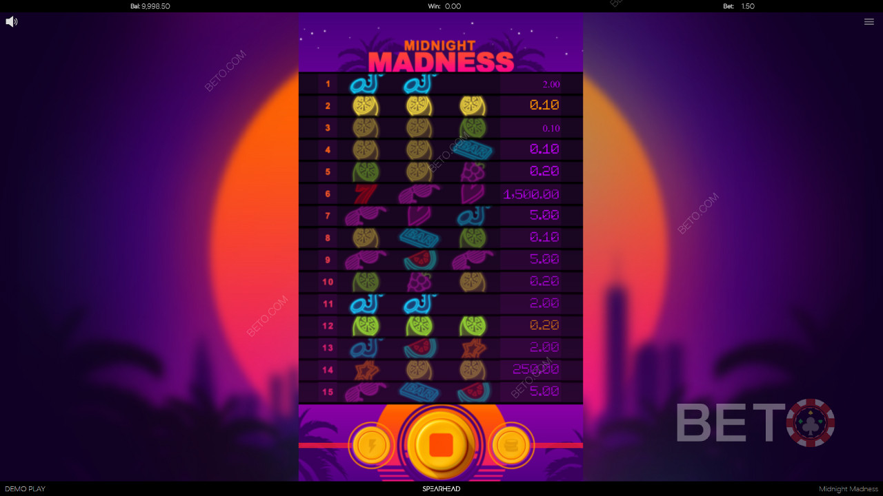Gameplay đầy màu sắc của Midnight Madness