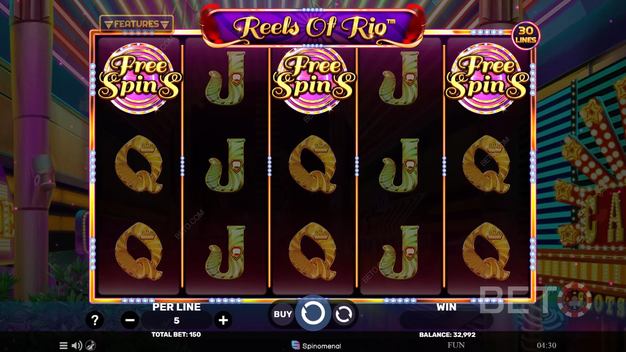 Đánh giá Reels Of Rio - Party Time của BETO Slots