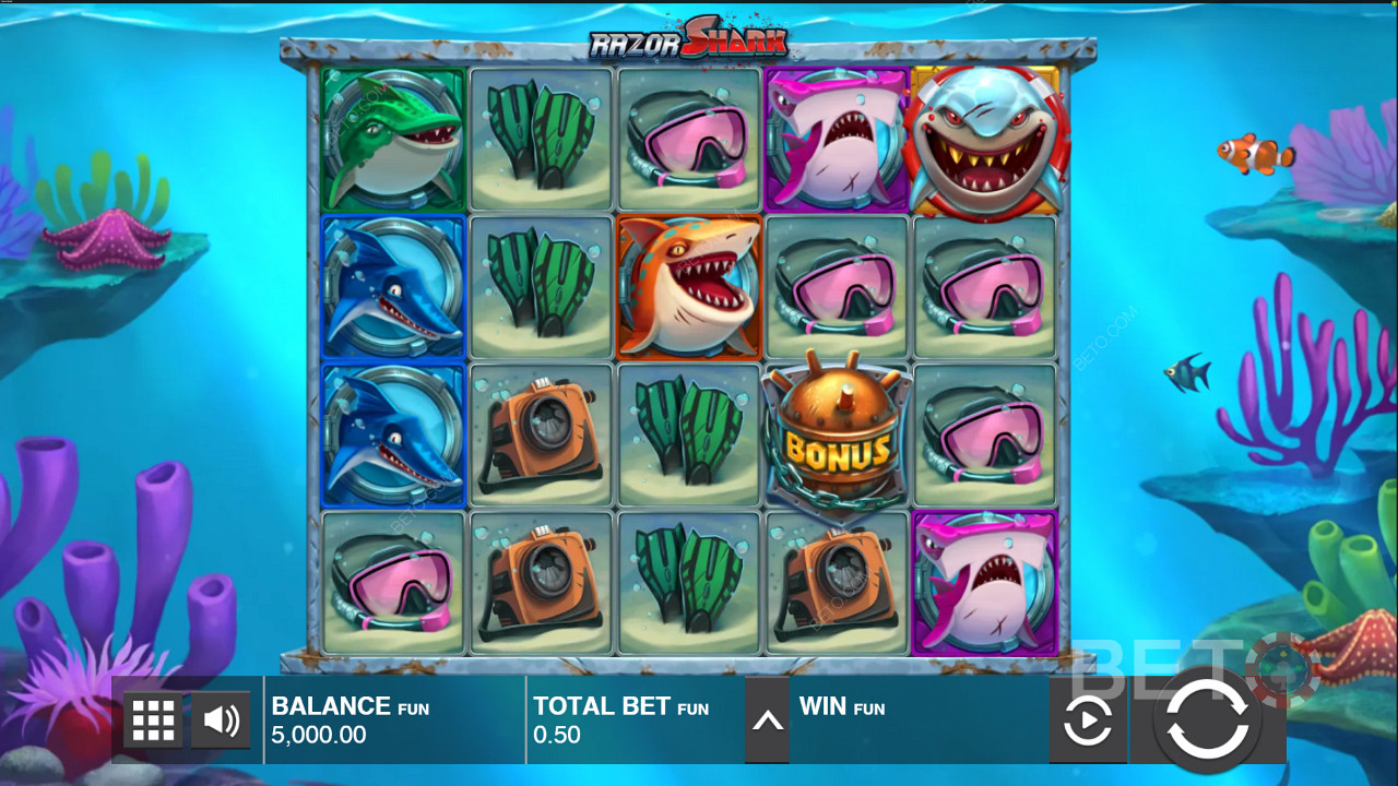 Máy đánh bạc Razor Shark của Push Gaming