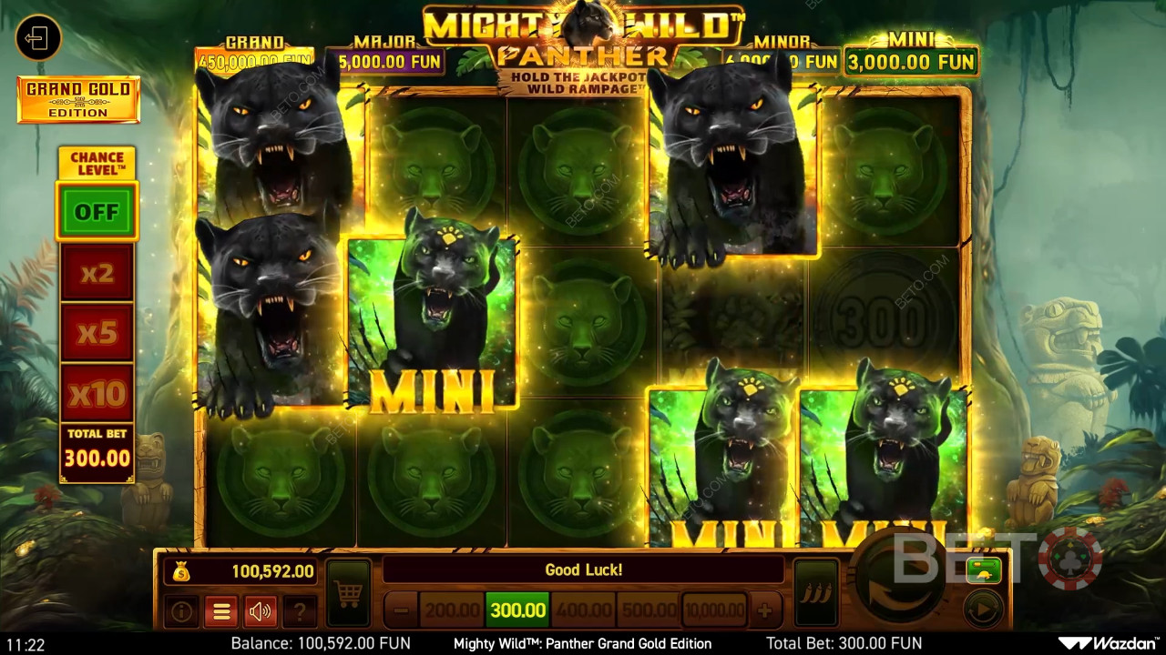 Đánh giá Mighty Wild: Panther Grand Gold Edition của BETO Slots