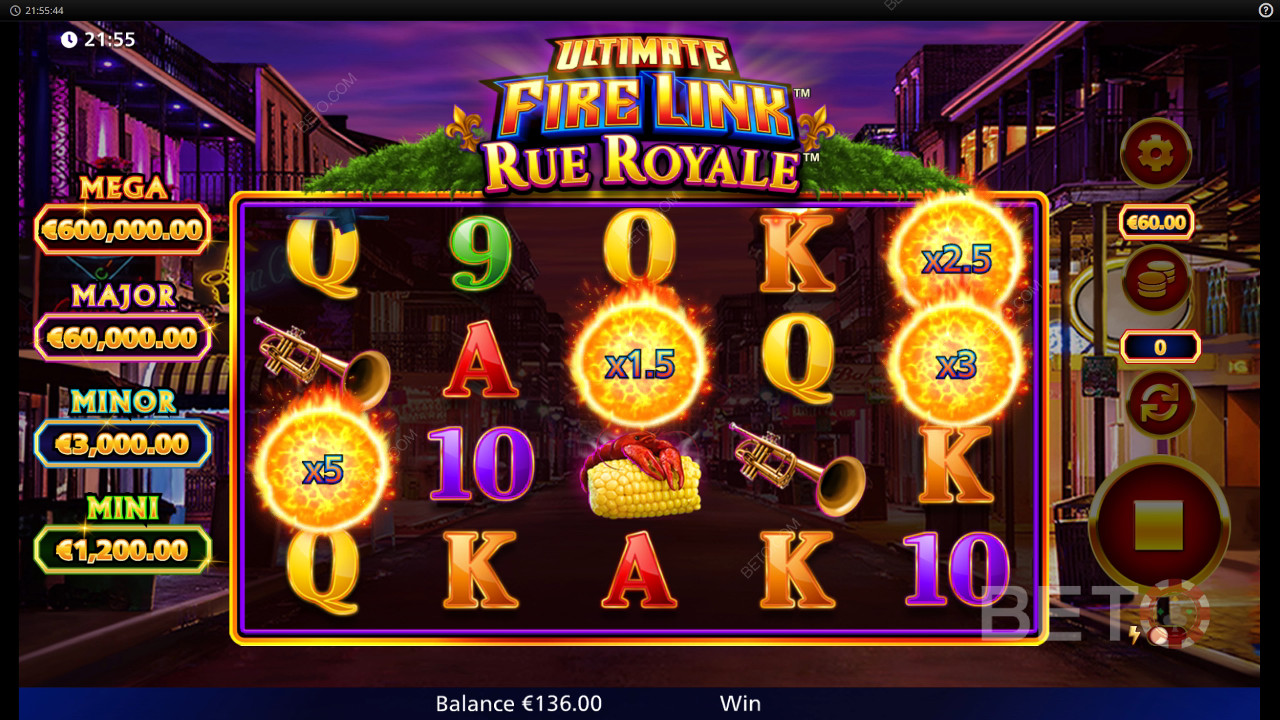 Đánh giá Ultimate Fire Link Rue Royale của BETO Slots