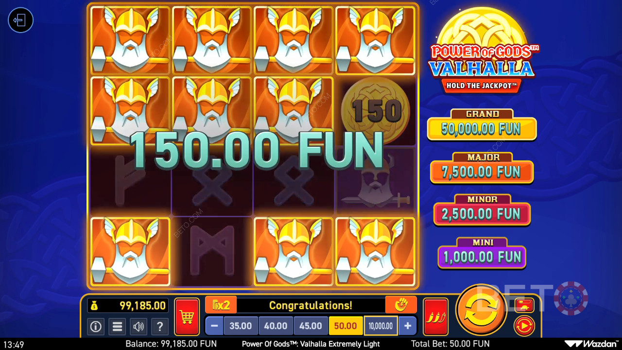 Power of Gods: Valhalla Đánh giá cực kỳ nhẹ nhàng của BETO Slots