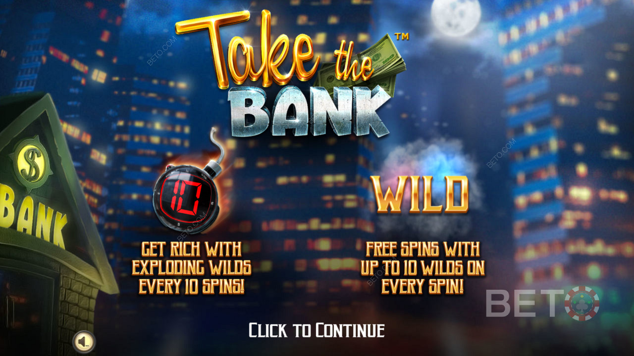 Màn giới thiệu của Take The Bank - Làm giàu với những Wilds bùng nổ