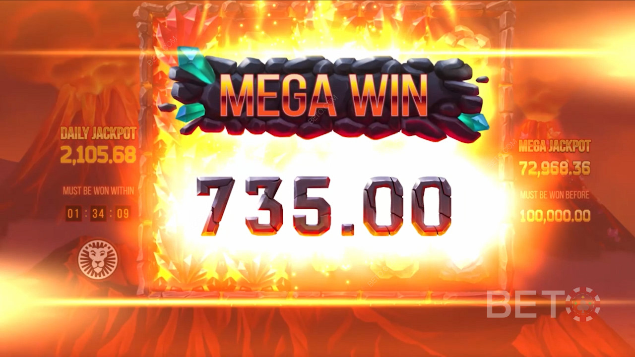 Mega giành chiến thắng trong khe Mount Magmas