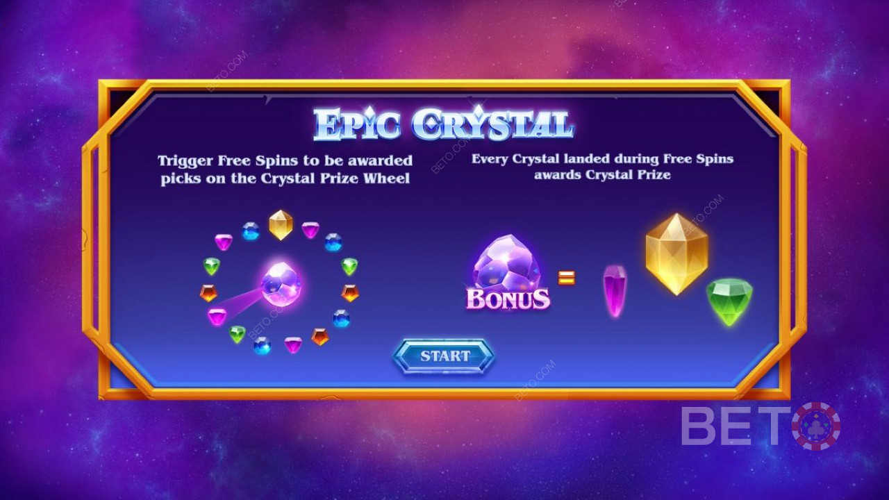 Màn hình giới thiệu của Epic Crystal - Phần thưởng & Vòng quay miễn phí