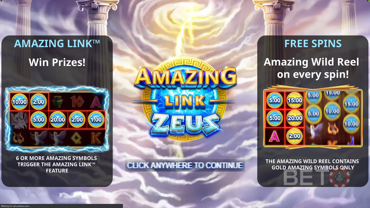 Màn hình giới thiệu Amazing Link Zeus 