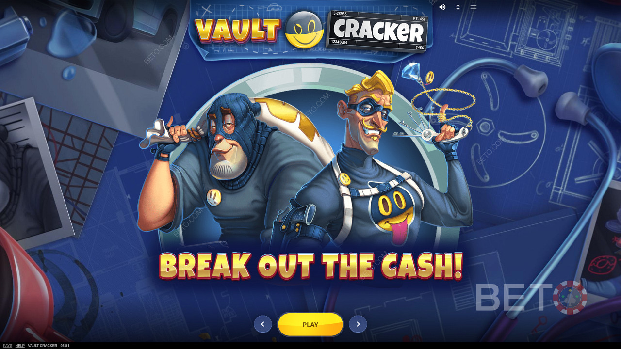 Màn hình giới thiệu hoạt hình của Vault Cracker