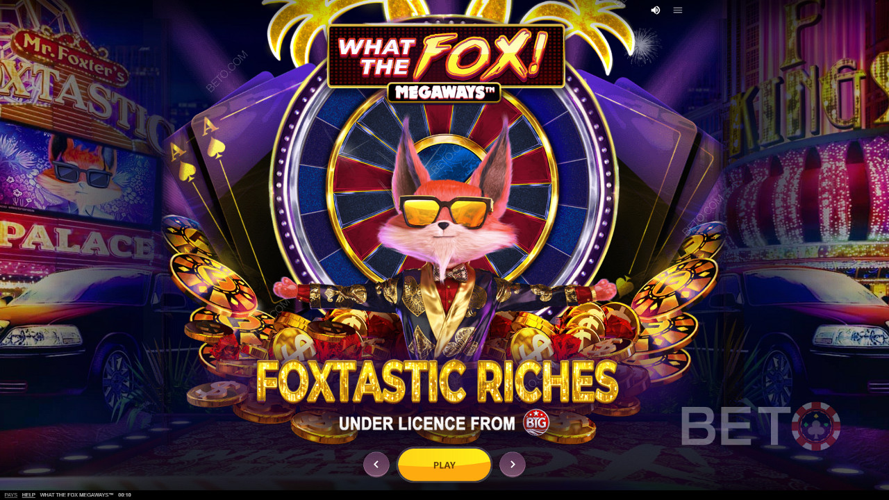 Khe cắm trực tuyến Fox Megaways được cung cấp ở hầu hết các sòng bạc trực tuyến