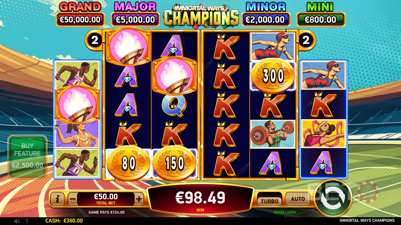 Đánh giá Immortal Ways Champions của BETO Slots