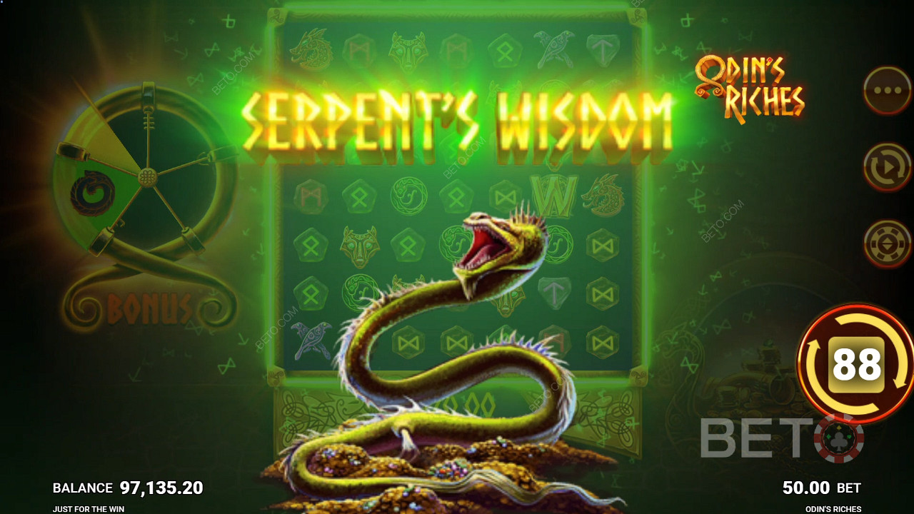 Tính năng đặc biệt về trí tuệ của Serpent trong sự giàu có của Odin