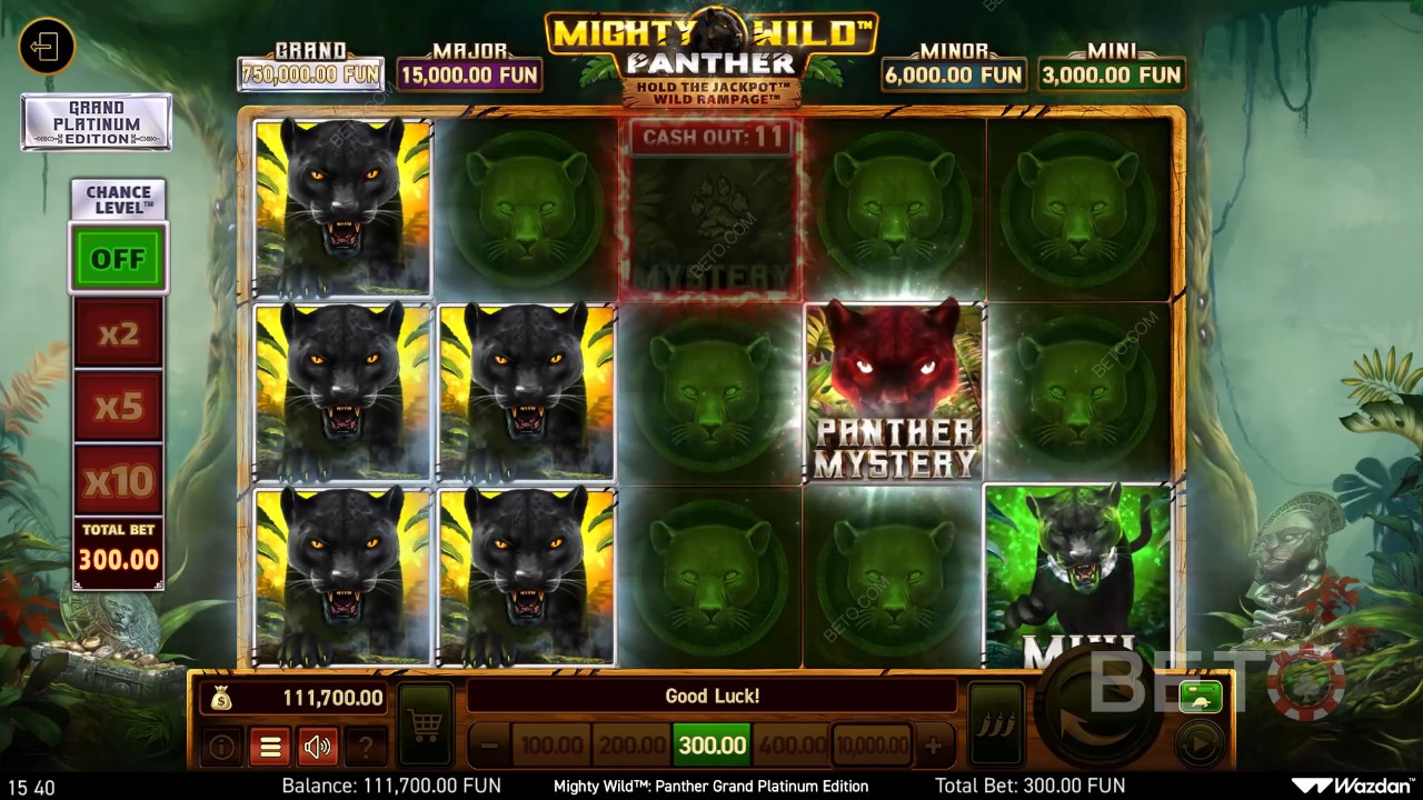 Đánh giá Mighty Wild: Panther Grand Platinum Edition của BETO Slots