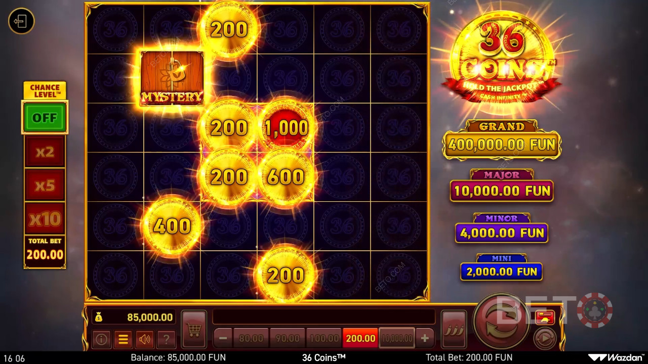Đánh giá 36 Coins của BETO Slots