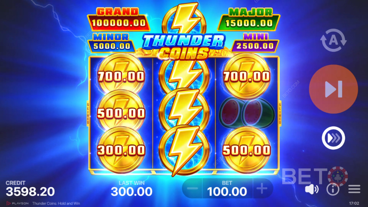 Cách chơi Thunder Coins của Playson
