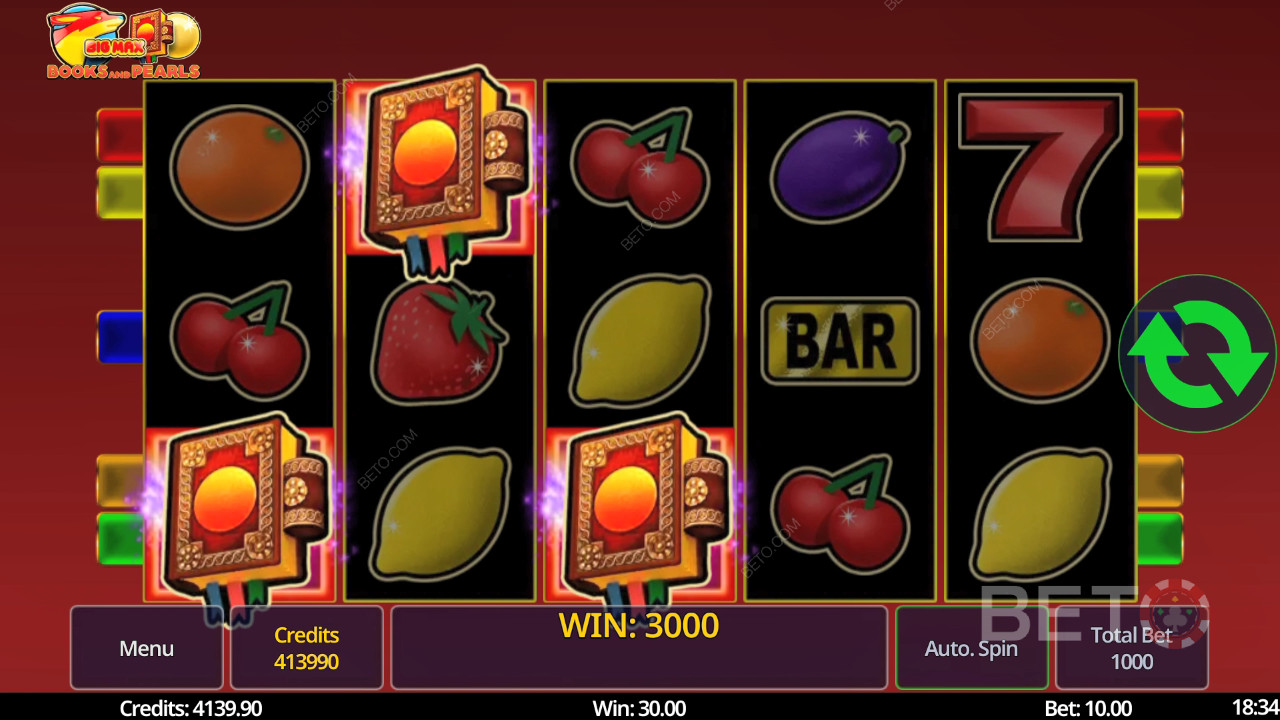 Đánh giá Big Max Books and Pearls của BETO Slots
