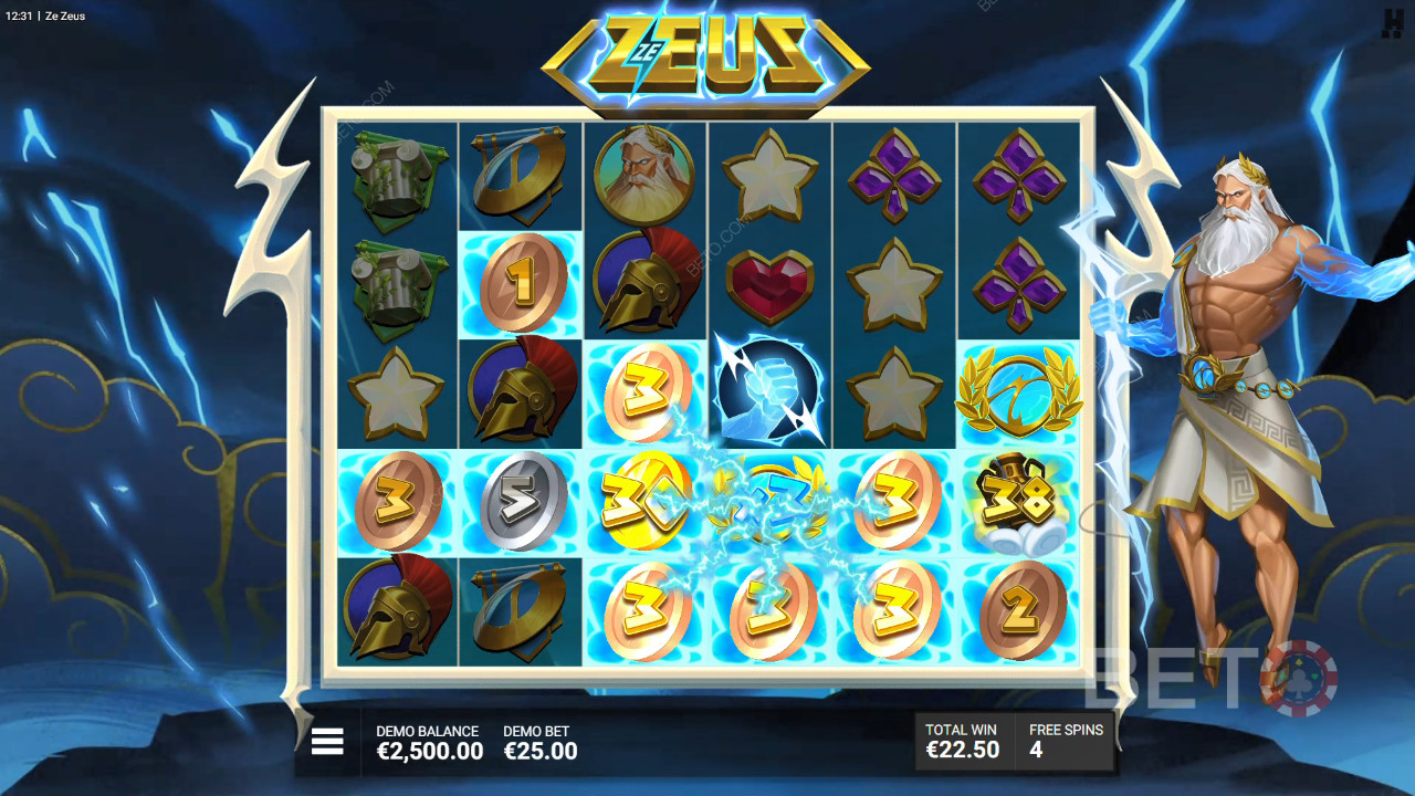 Giải thích về các tính năng bổ sung trong Ze Zeus của Hacksaw Gaming