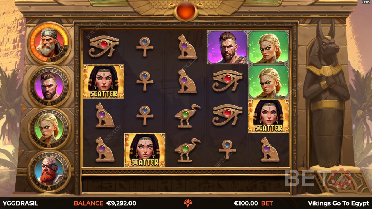 Đánh giá Vikings Go To Egypt Wild Fight của BETO Slots