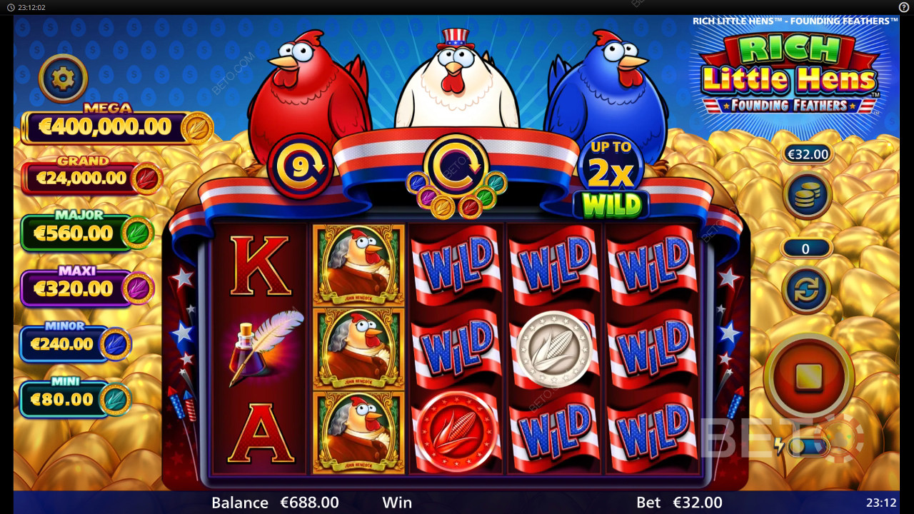 Đánh giá Rich Little Hens Founding Feathers của BETO Slots