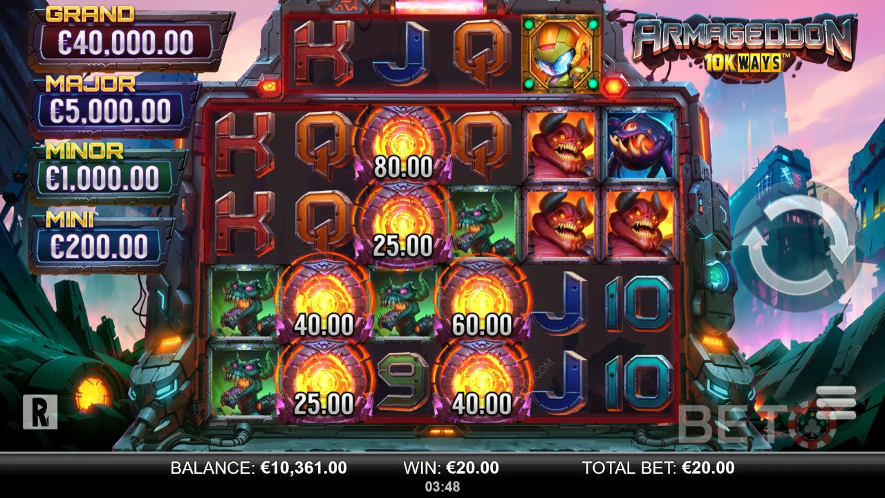 Đánh giá Armageddon 10k Ways của BETO Slots