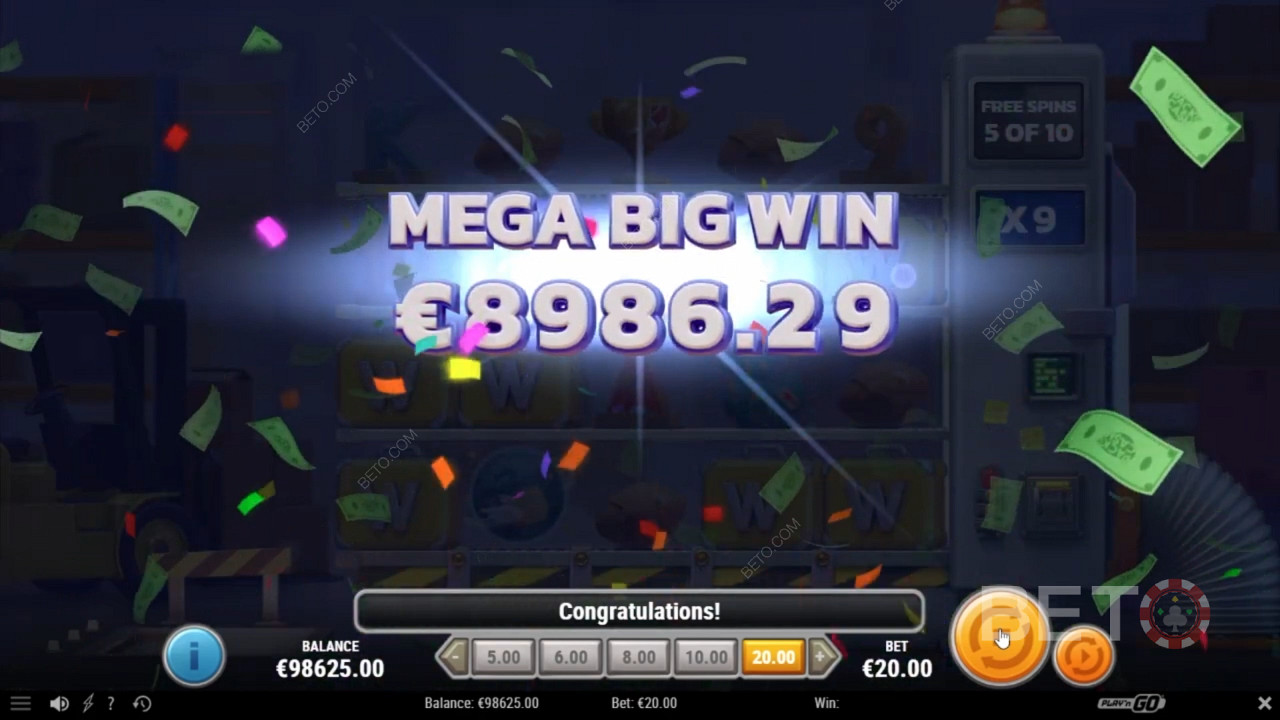Nhận được Mega Big Win