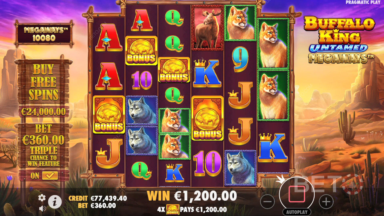 Đánh giá Buffalo King Untamed Megaways của BETO Slots