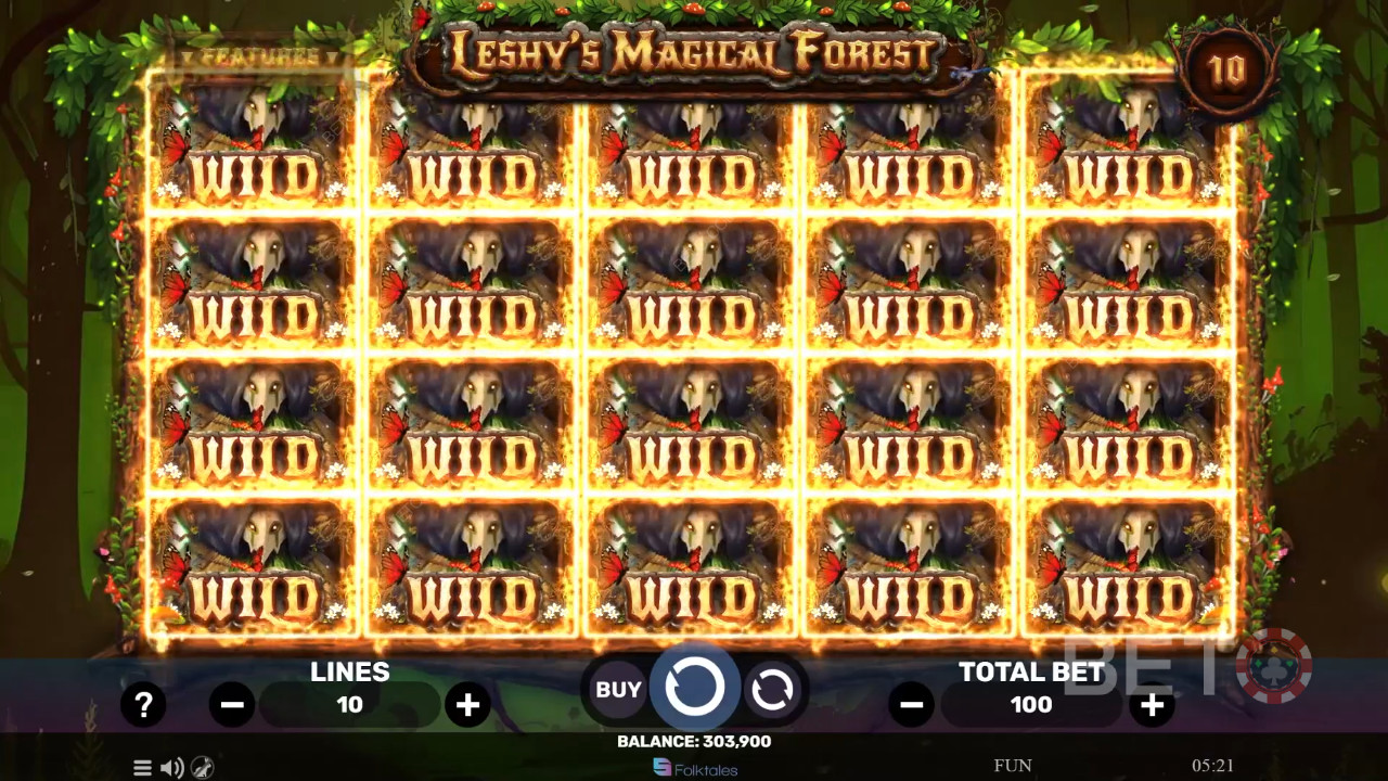 Đánh giá Rừng ma thuật của Leshy của BETO Slots