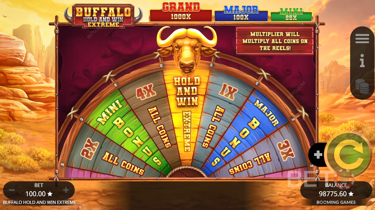 Đánh giá Buffalo Hold and Win Extreme của BETO Slots