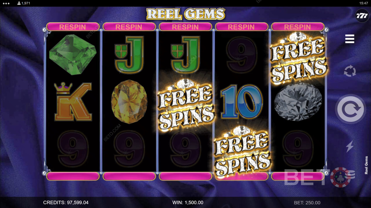 Đánh giá Reel Gems của BETO Slots