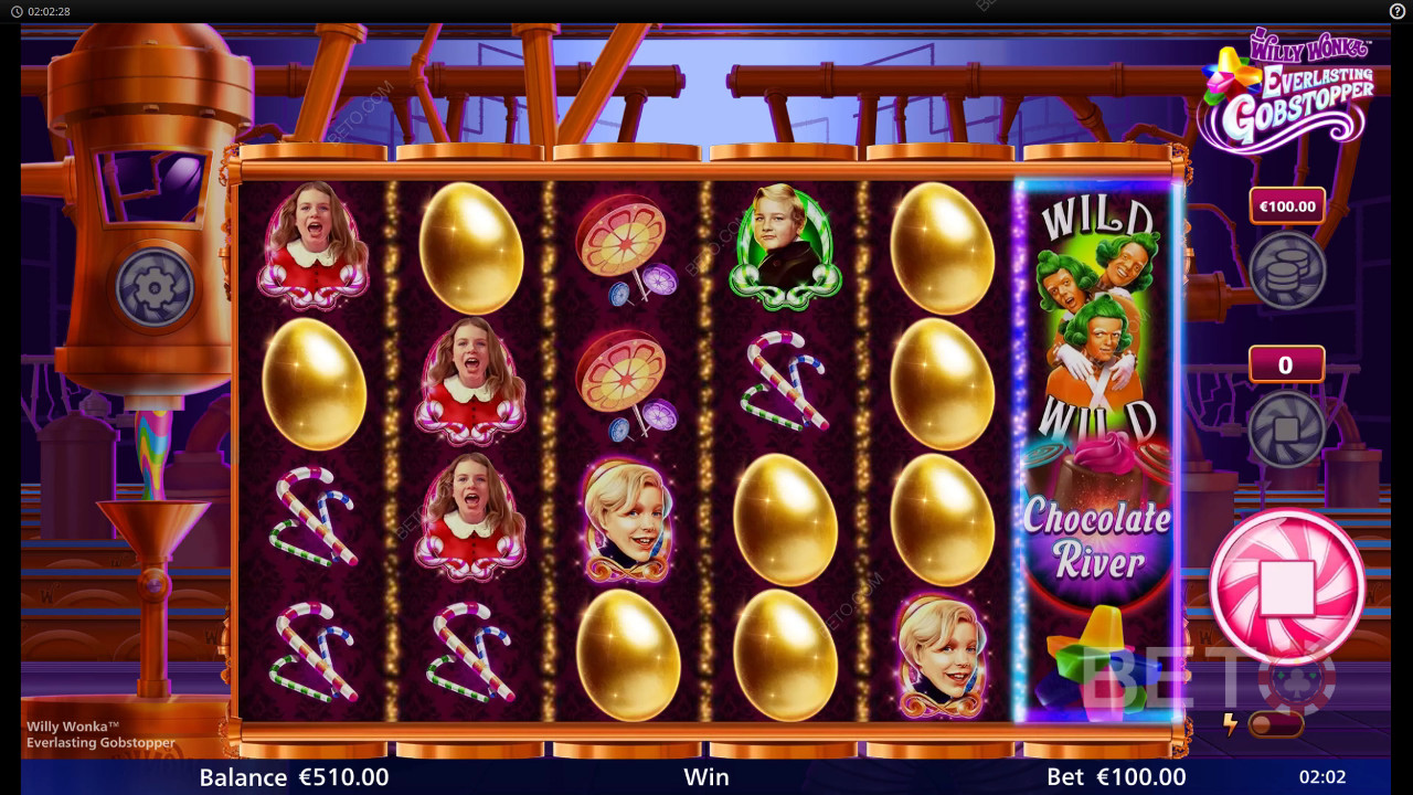 Đánh giá Willy Wonka Everlasting Gobstopper của BETO Slots