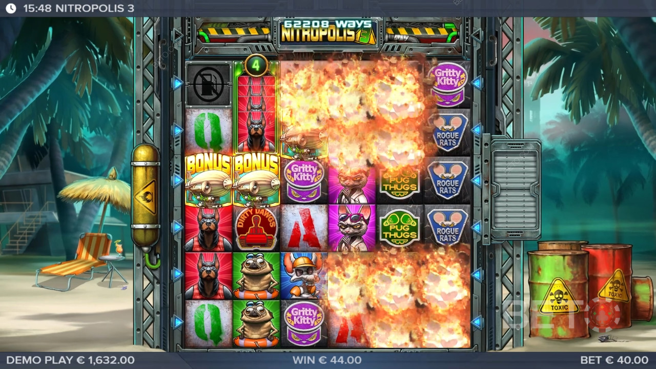 Đánh giá Nitropolis 3 của BETO Slots