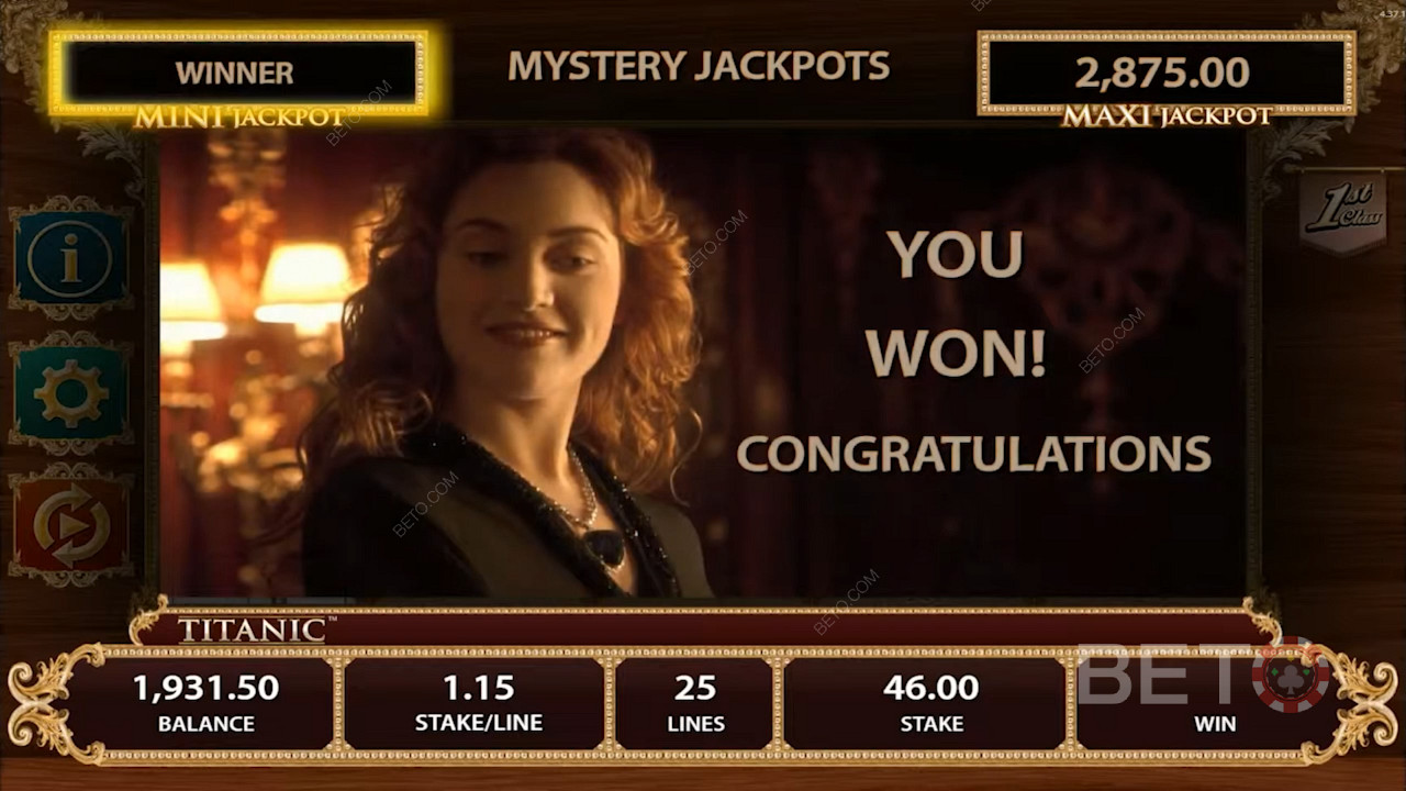 Kiếm được nhiều lần tiền cược của bạn thông qua Giải đặc biệt trong trò chơi máy đánh bạc Titanic
