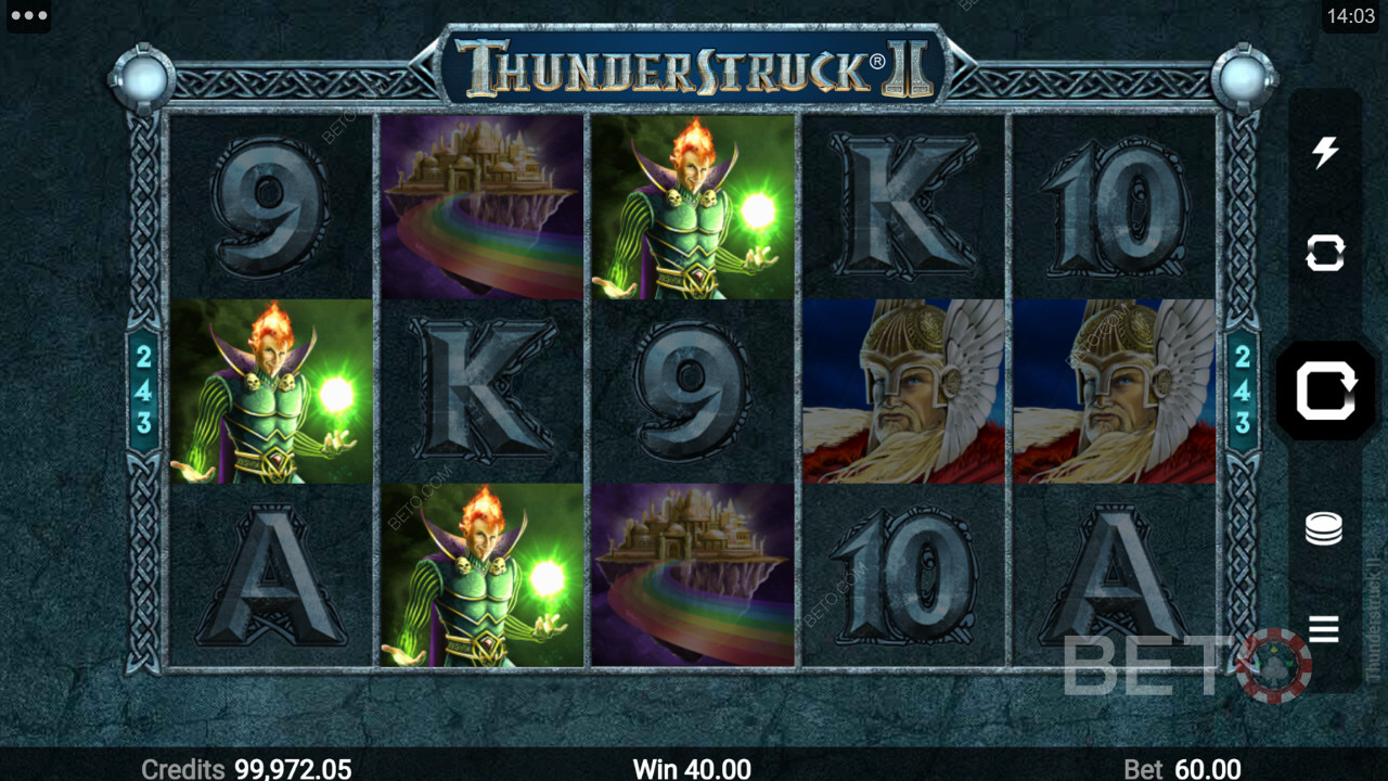 Biểu tượng hình ảnh được trả tiền cao trong Thunderstruck II