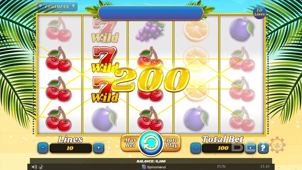Đánh giá 100 Juicy Fruits của BETO Slots
