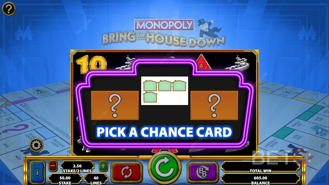 Tính năng cơ hội đặc biệt trong Monopoly: Mang ngôi nhà xuống